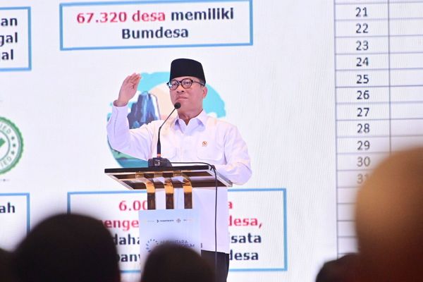 Menteri Desa dan Pembangunan Daerah Tertinggal, Yandri Susanto di acara Nusantara Energy Forum 2025