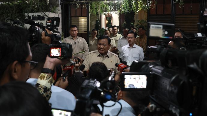 Presiden Prabowo di rumah Jokowi