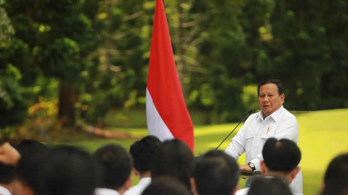 Presiden RI Prabowo Subianto dan Kabinet Merah Putih di Magelang.