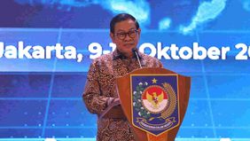 Gubernur DKI Jakarta, Pramono Anung menghadiri Rapat Koordinasi Nasional (Rakornas) Pembinaan dan Pengawasan (Binwas) Inspektorat Daerah Tahun 2025 yang digelar di salah satu hotel di kawasan Jakarta Barat, Kamis, Oktober 2025.
