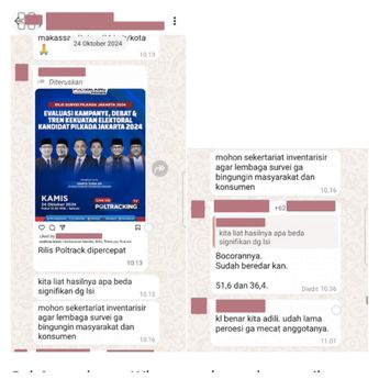 Poltracking Ungkap Jadi Target 'Oknum' Dewan Etik, Screenshoot Ini Jadi Bukti