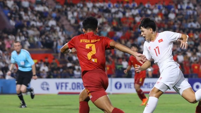 Timnas Vietnam saat berhadapan dengan Kyrgistan beberapa waktu lalu