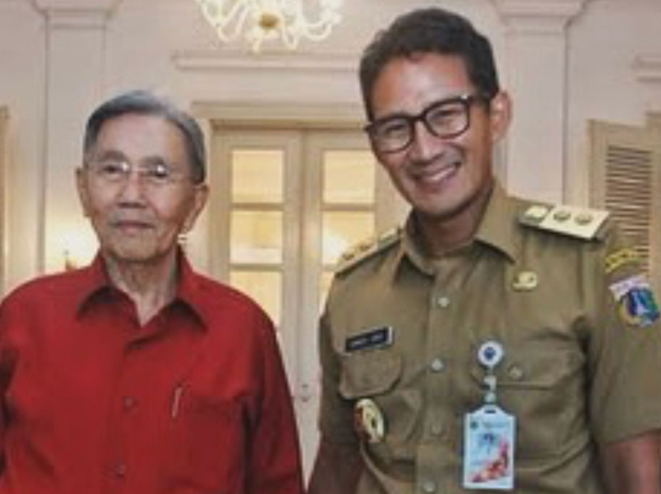 Sandiaga Uno dan Kwik Kian Gie <b>(Instagram @sandiuno)</b>