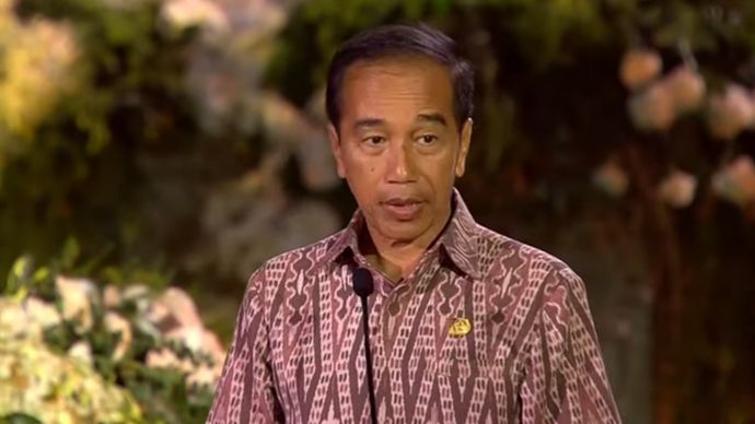 Presiden Jokowi di welcoming dinner World Water Forum (WWF) 2024 di Bali. (YouTube) 