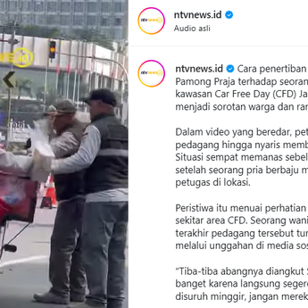 Satpol PP DKI Minta Maaf Soal Viral Tindak Penjual Es Krim di CFD
