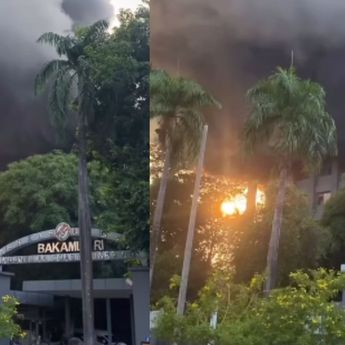 Gedung Bakamla Kebakaran Hebat, 95 Personel dan 19 Unit Mobil Damkar Dikerahkan!