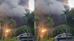 Gedung Bakamla Kebakaran, Kepulan Asap Pekat Terlihat dari Kejauhan