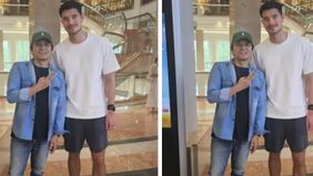 Salah satu warga membagikan melihat Elkan Baggott di Mal Jakarta.