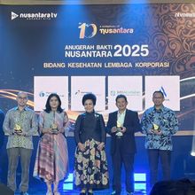 PAM Jaya Raih Anugerah Bakti Nusantara 2025 Bidang Kesehatan untuk Lembaga-Korporasi