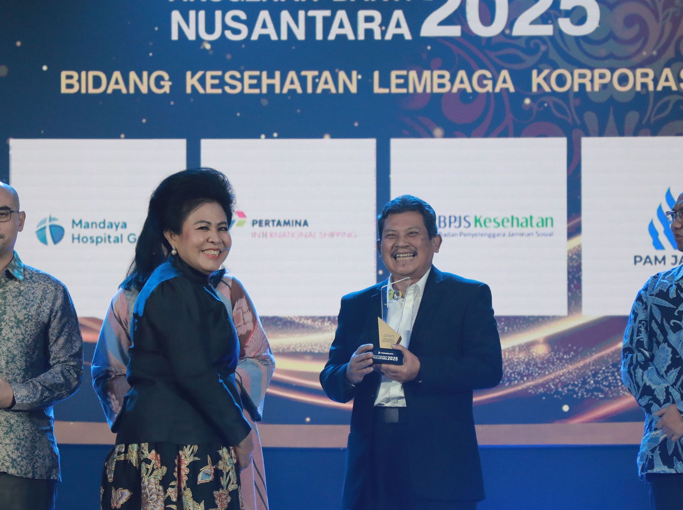 BPJS Kesehatan meraih Anugerah Bakti Nusantara 2025 bidang kesehatan lembaga korporasi <b>(Dokumentasi Nusantara TV)</b>