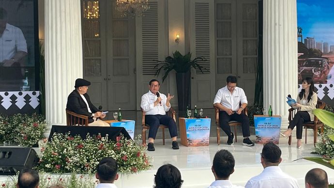 Pramono di press conference FIA World Rally Cross 2026 di Balai Kota DKI Jakarta