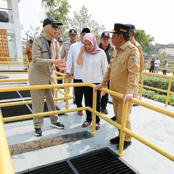 Pramono Resmikan 2 Embung Berkapasitas 36.550 Meter Kubik untuk Pengendalian Banjir