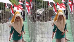 Jembatan Gantung Garuda Berdiri Kokoh di Pidie Jaya, Jadi Akses Penting Warga Pascabencana