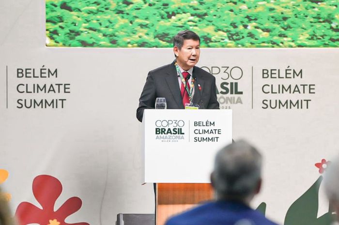 Utusan Khusus Presiden Bidang Energi dan Perubahan Iklim, Hashim Djojohadikusumo di acara Konferensi Ke-30 Perubahan Iklim Perserikatan Bangsa-Bangsa (COP30) 