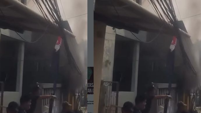 Kebakaran ruko di Pondok Cina