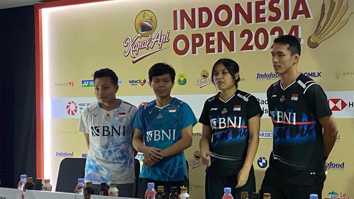 Para atlet Indonesia yang akan berlaga di Olimpiade Paris 2024 ikut berlaga di Indonesia Open 2024