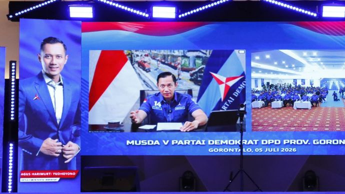 AHY di Musyawarah Daerah (Musda) DPD Partai Demokrat Gorontalo