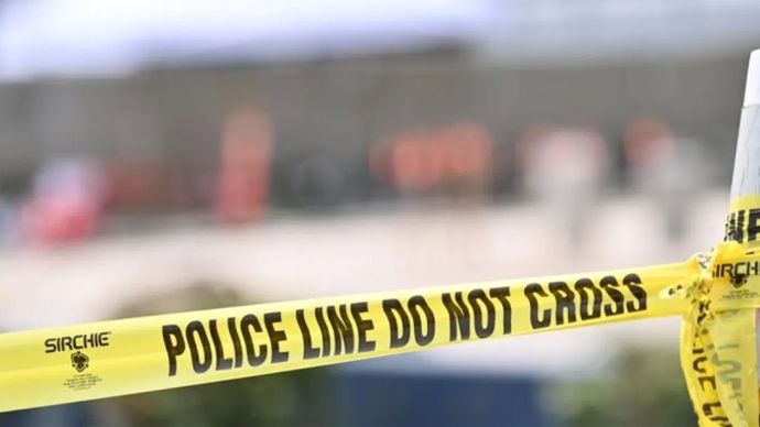 Ilustrasi garis polisi dalam peristiwa penembakan gereja di Michigan, Amerika Serikat (AS).