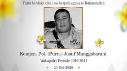 Mantan Wakapolri Komjen (Purn) Jusuf Manggabarani Meninggal Dunia