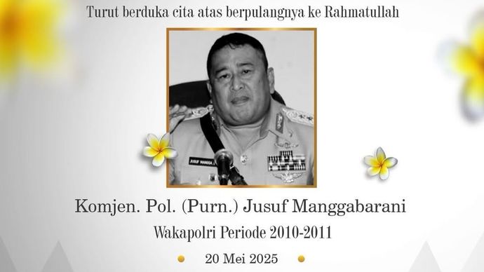Mantan Wakapolri Komjen (Purn) Jusuf Manggabarani 