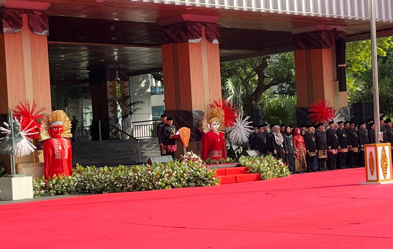 Pramono Lantik 884 Pejabat di Lingkungan Pemprov DKI  <b>(NTVNews.id/Adiansyah)</b>