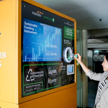 Bank Mandiri dan Plasticpay Dorong Ekonomi Hijau lewat Program Reverse Vending Machine