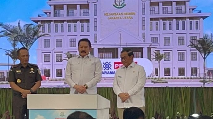 Jaksa Agung ST Burhanuddin dan Pramono Anung