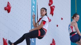 Tiga wakil Indonesia masih menyimpan asa untuk mendulang medali dari cabang sport climbing di Olimpiade Paris 2024. 