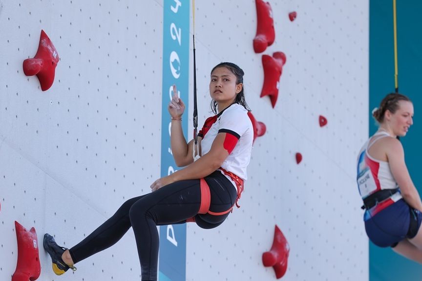 Desak Made Rita Kusuma Dewi akan tampil di babak perempat final speed putri cabor sport climbing Olimpiade Paris 2024. <b>(NOC Indonesia)</b>