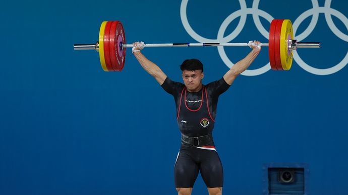 Rizki Juniansyah mempersembahkan emas di Olimpiade Paris 2024 <b>(NOC Indonesia)</b>