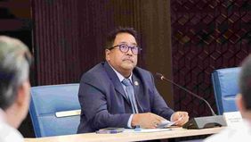 Wakil Gubernur DKI Jakarta, Rano Karno resmi membuka Pekan QRIS Nasional (PQN) Jakarta 2025 di Taman Literasi Martha Tiahahu, Kebayoran Baru, Jakarta Selatan, Selasa, 12 Agustus 2025.