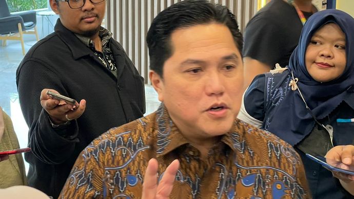 Menteri BUMN Erick Thohir (Ntvnews.id-Muslimin Trisyuliono).