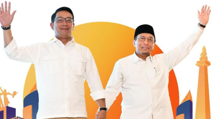 Pasangan Ridwan Kamil dan Suswono