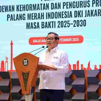 Hadiri Pelantikan PMI Jakarta, Pramono: Pemprov DKI Siap Dukung dan Bersinergi