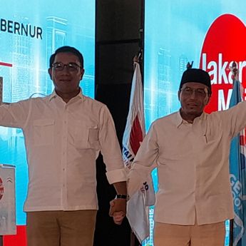 Ridwan Kamil-Suswono Kompak Berpantun di Deklarasi Cagub dan Cawagub Jakarta