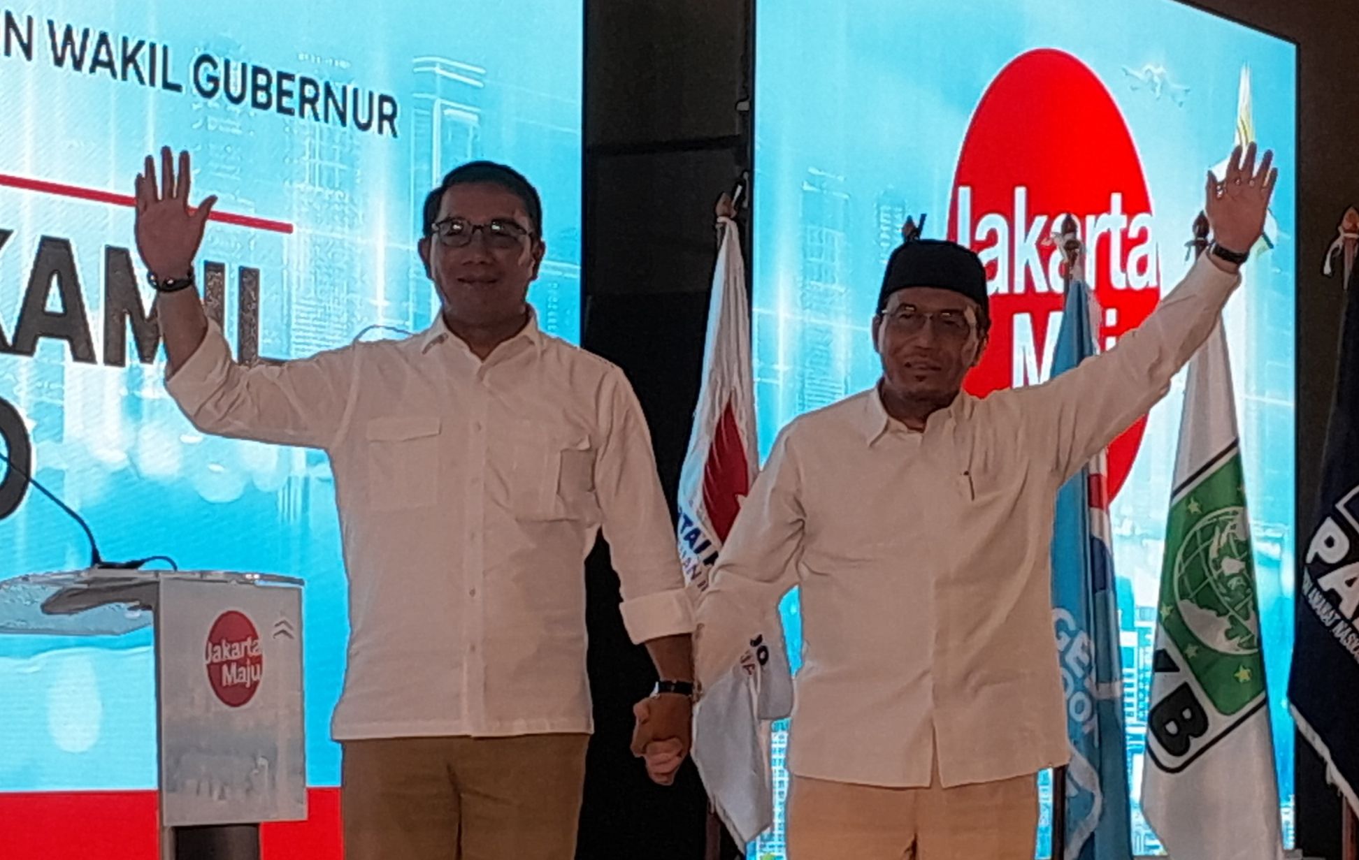 Ridwan Kamil dan Suswono <b>(NTVNews.id/Adiansyah)</b>