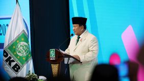 Presiden RI terpilih Prabowo Subianto menghadiri acara 'Forum Legislator PKB' yang digelar di Grand Sahid Jaya, Jakarta, Kamis, 10 Oktober 2024.