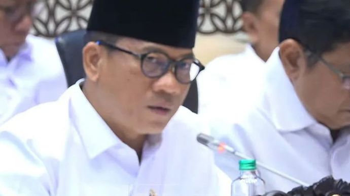 Tangkapan layar - Menteri Desa dan Pembangunan Daerah Tertinggal (Mendes PDT) Yandri Susanto menyampaikan paparan dalam rapat kerja bersama Komisi V DPR RI di Jakarta, Selasa, 27 Januari 2026.
