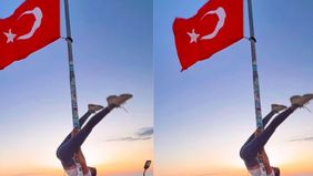 Seorang turis asal Bosnia terjerat masalah hukum di Turki setelah mengunggah video pole dance di tiang bendera nasional