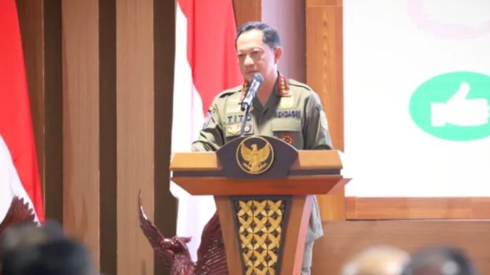 Mendagri Tito Karnavian di acara Retret Kepala Daerah