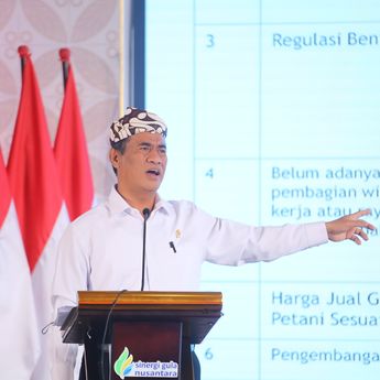 Mentan Amran Proyeksi Produksi Gula Nasional Tahun Ini Capai 2,9 Juta Ton
