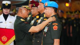 Kepala Staf Umum TNI Letjen TNI Richard Tampubolon, mewakili Panglima TNI Jenderal TNI Agus Subiyanto pimpin sertijab Danpaspampres dan Dankoopssus.