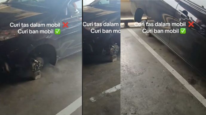 3 Ban Mobil Digondol Maling Saat Parkir di Mall Jakarta Pusat