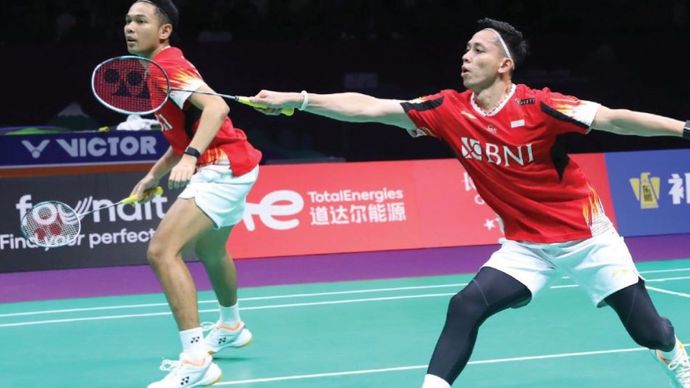 Indonesia menang 3-0 atas Chinese Taipei pada babak semifinal Thomas Cup 2024 di Chengdu, China, Sabtu (4/5/2024), (PBSI)