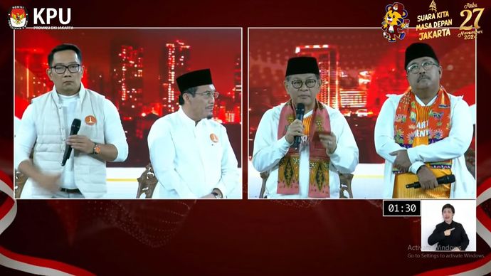 Ridwan Kamil-Suswono dan Pramono Anung-Rano Karno <b>(Youtube)</b>