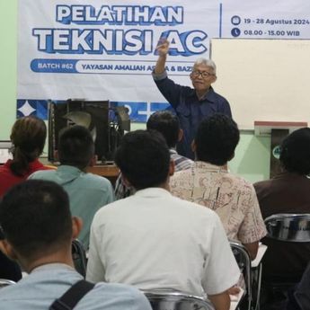 BAZNAS RI dan UPZ Yayasan Amaliah Astra Bersinergi Gelar Pelatihan Teknisi AC