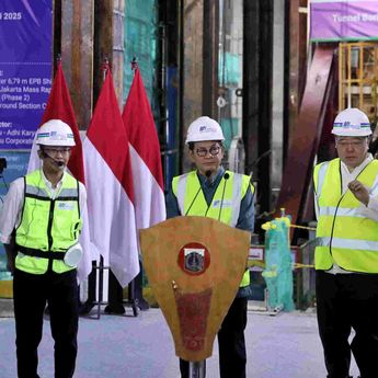 Pramono Resmikan Pembangunan Tunnel Boring Machine 1 untuk MRT Fase 2A di Harmoni