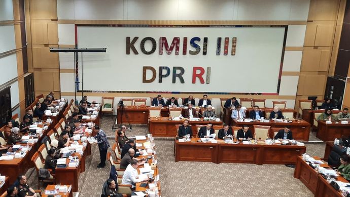 Komisi III DPR Rapat dengan Kejagung (Kejaksaan Agung) 