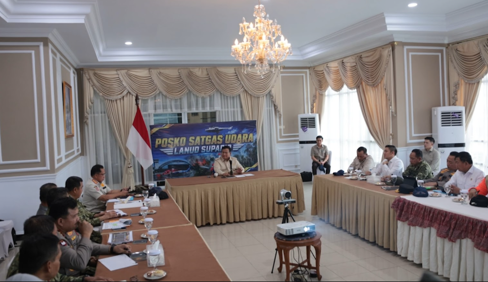 Prabowo pimpin dapat terbatas kebakaran hutan, Kalimantan Barat <b>(Bakom RI)</b>
