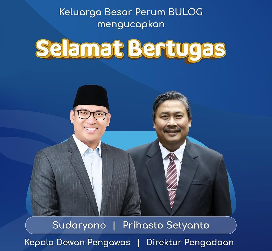 Sudaryono diangkat jadi Kepala Dewan Pengawas Perum Bulog dan Prihasto Setyanto diangkat menjdai Direktur Pengadaan Perum Bulog